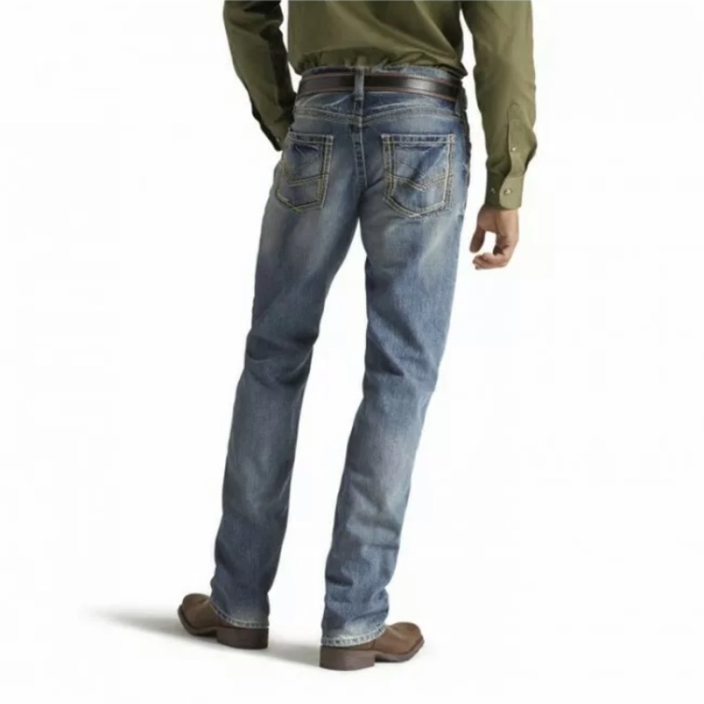 NEW Ariat Mens Jeans Gambler Low Slim Straight - Picture 3 of 3